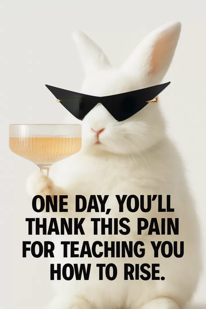 One day, you'll thank this pain