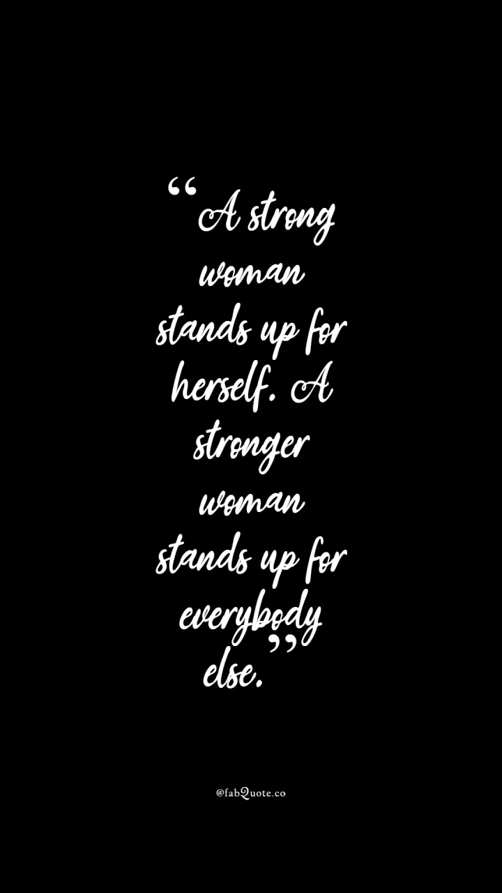 "A stronger woman"
