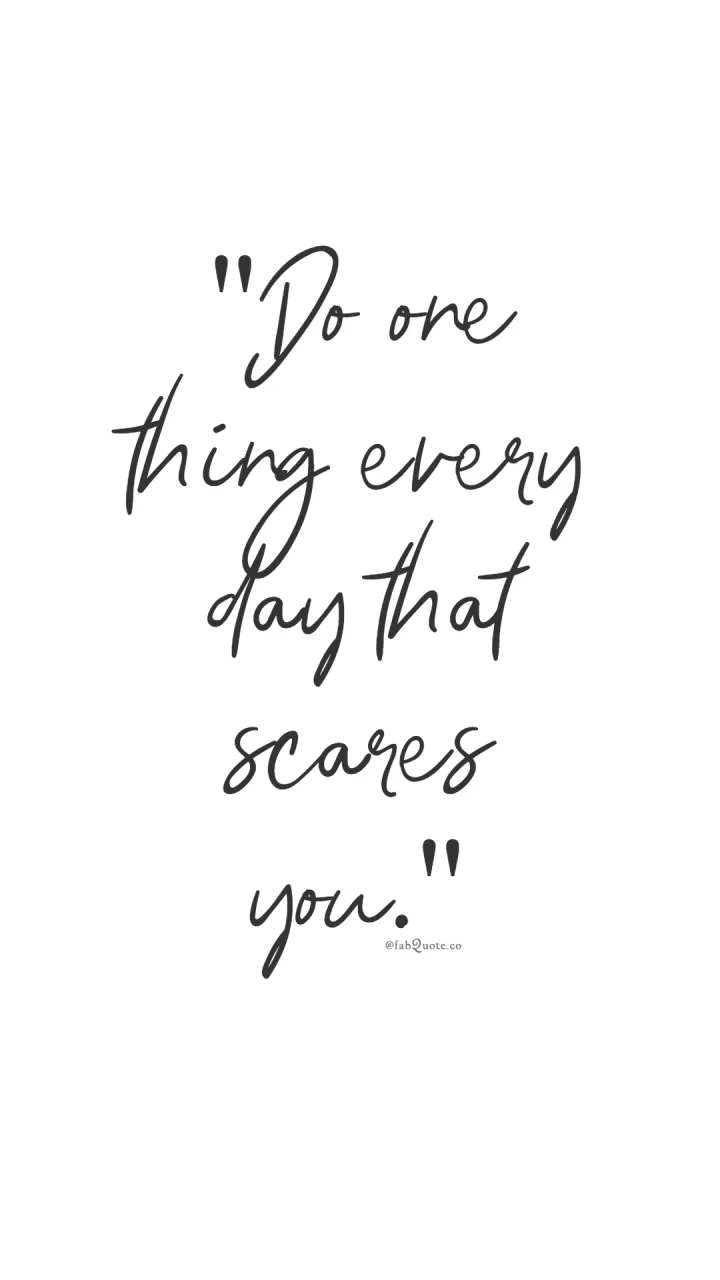 "A thing that scares you"