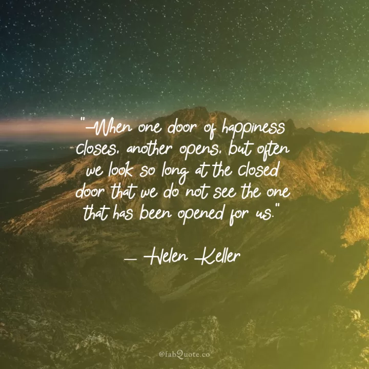 Helen Keller "Happiness"