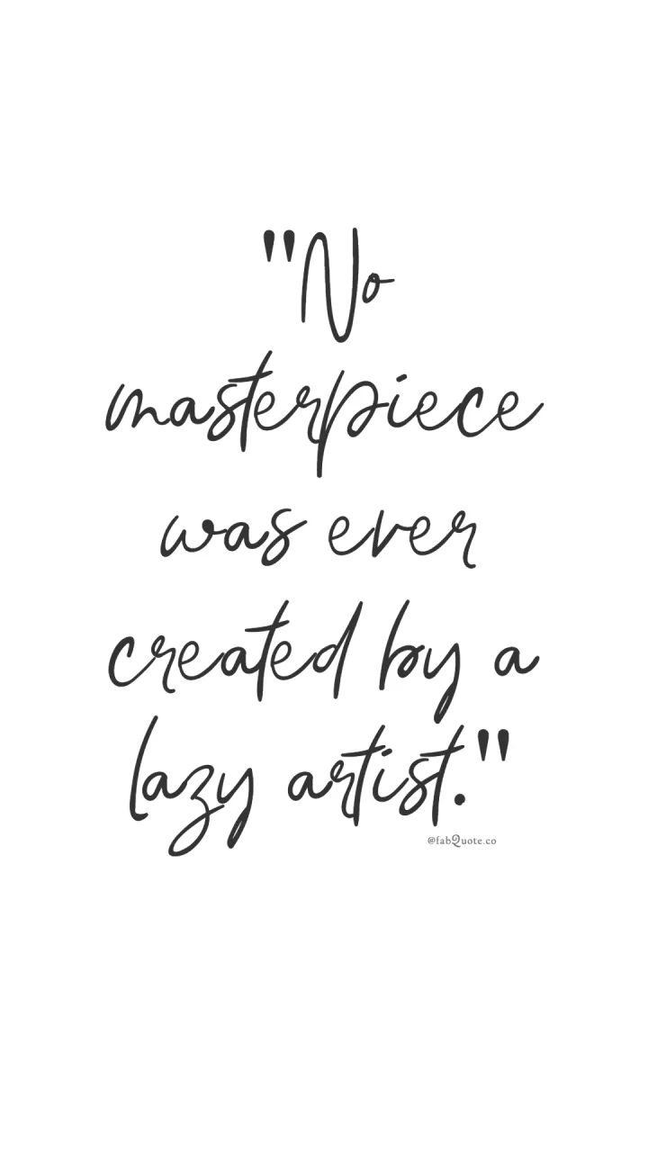 "Lazy Artist"