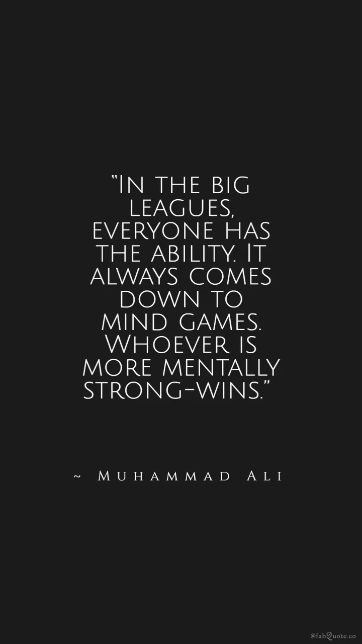 Muhammad Ali "Strong Minds"
