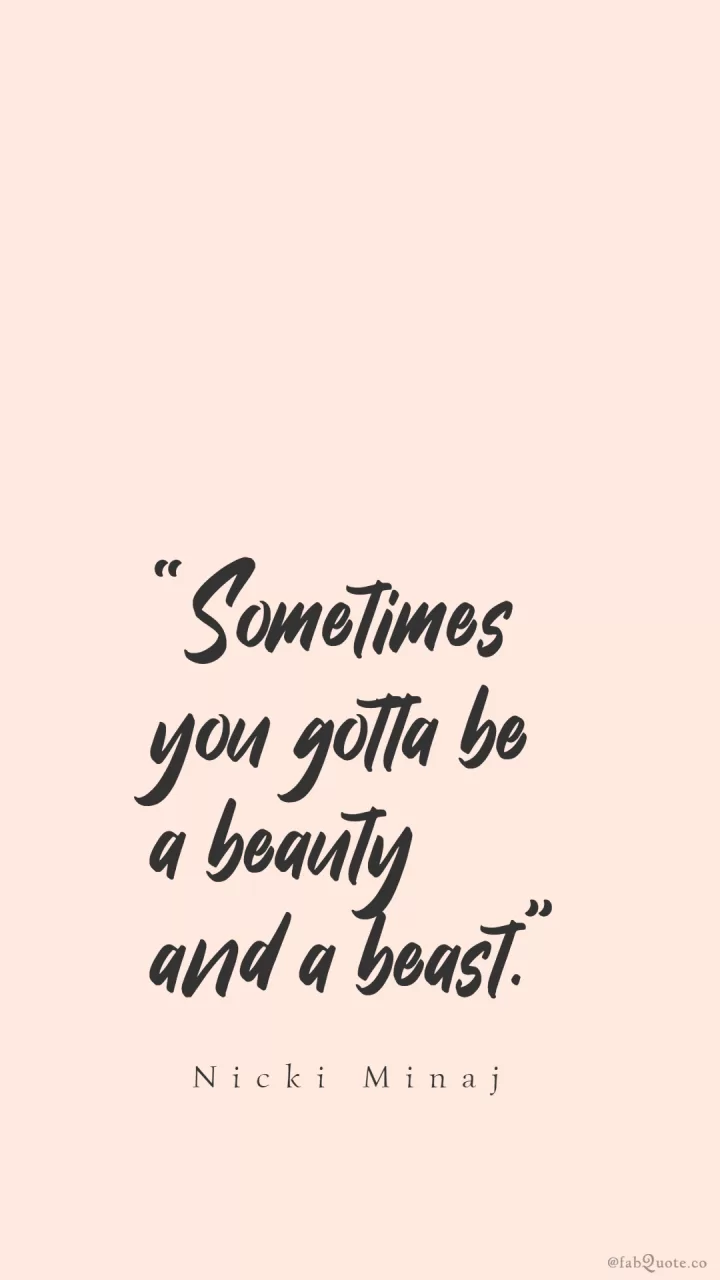 Nicki Minaj "Beauty and a Beast"