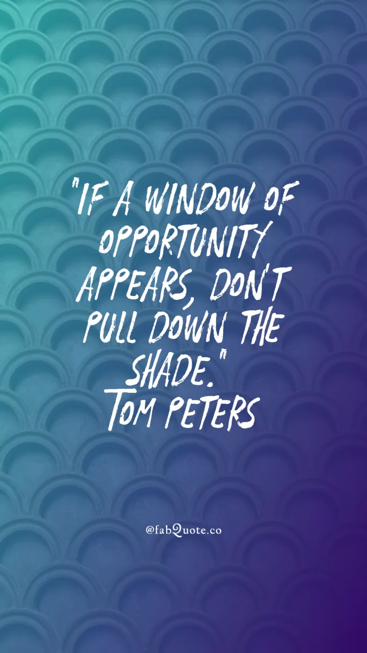 Tom Peters "Opportunity"