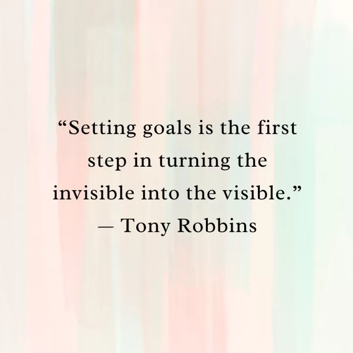 Tony Robins "Setting goals"